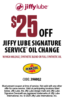 Jiffy Lube Additional Services Coupon